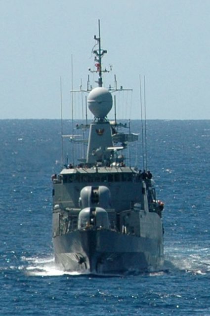 HTMS Sukhothai (FS-442) at sea