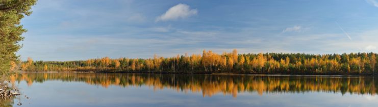 Lake Mätasjärv at sunset