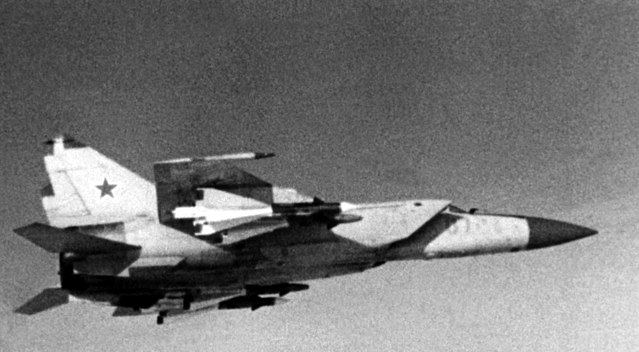 Mikoyan Gurevich MiG-25 in flight