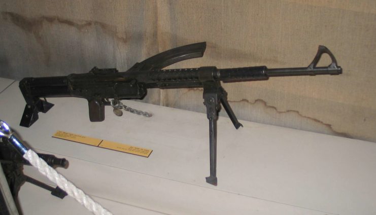 Pattern 1 Dror light machine gun on display