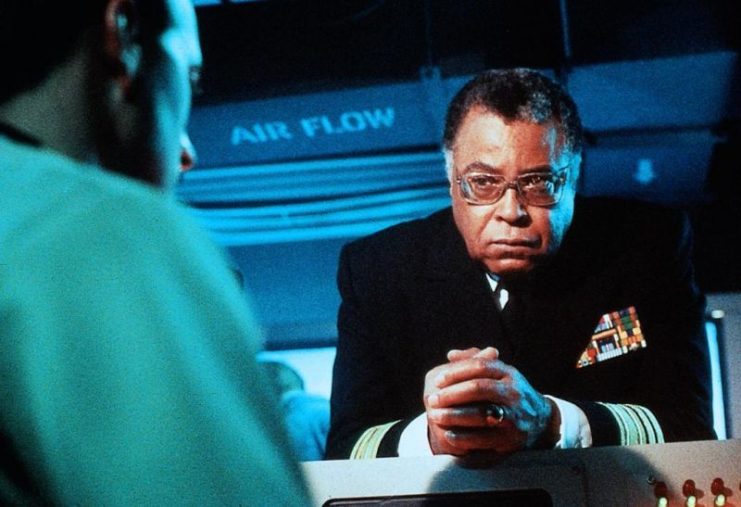 James Earl Jones as Vice Adm. James Greer in 'The Hunt for Red October'
