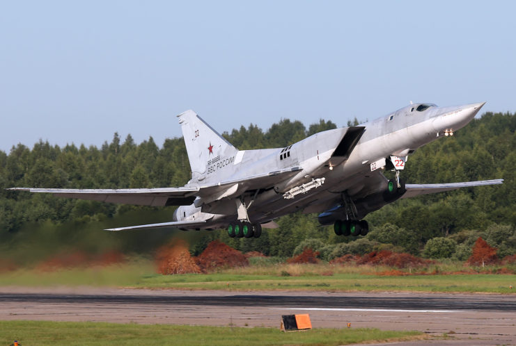 Tupelov Tu-22M3 taking off