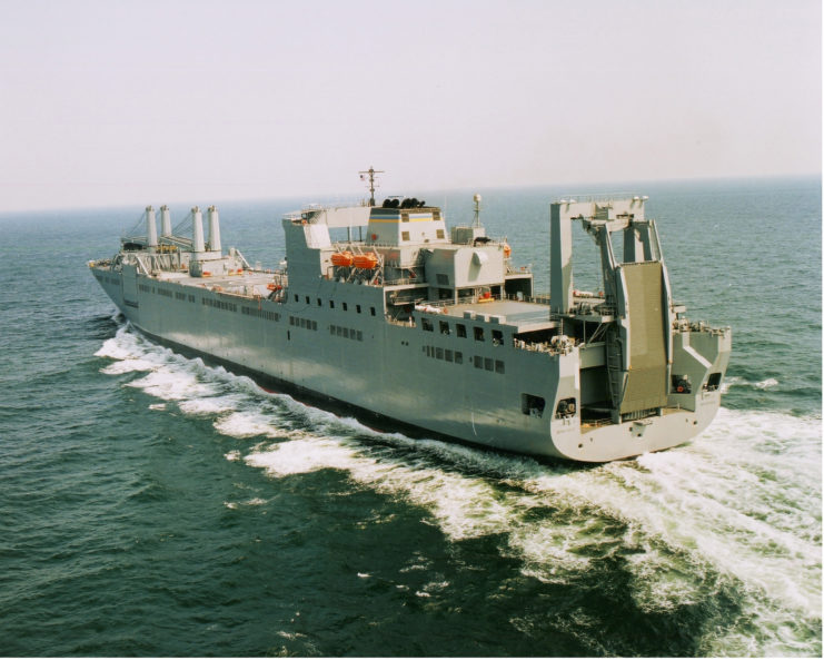 USNS Benavidez (T-AKR-306) at sea