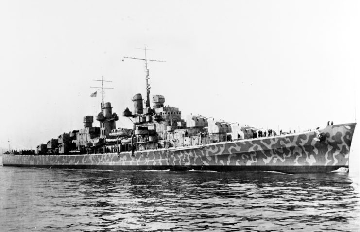 USS Juneau (CL-52) at sea