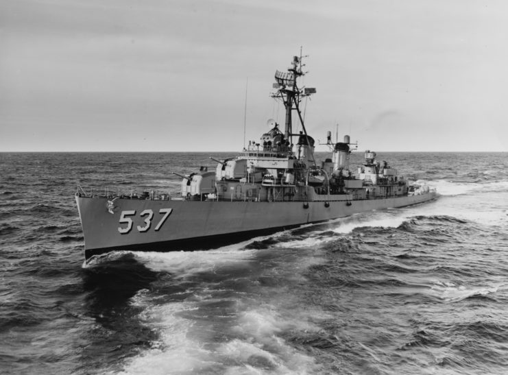 USS The Sullivans (DD-537) at sea