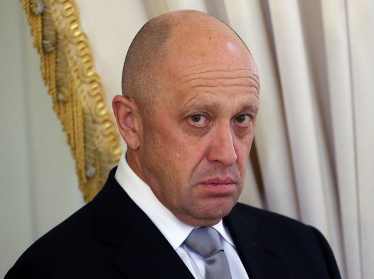 Yevgeny Prigozhin wearing a suit