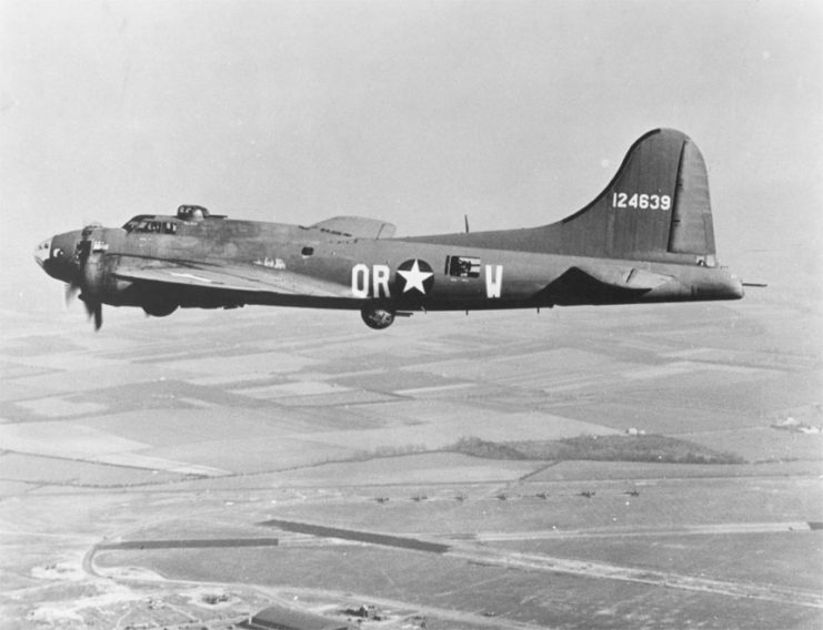 Boeing B-17 Flying Fortress 'The Careful Virgin' in flight