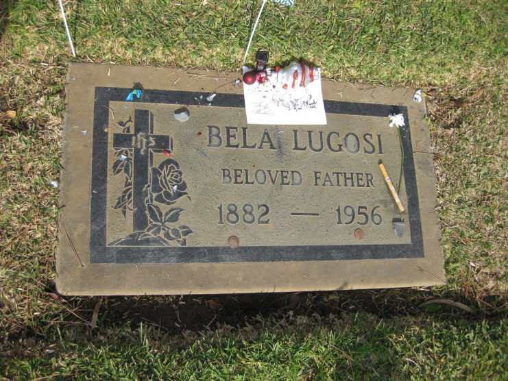 View of Bela Lugosi's grave