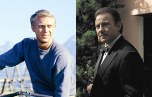 Steve McQueen as Capt. Virgil "The Cooler King" Hilts in 'The Great Escape' + Harvey Keitel as Winston "The Wolf" Wolfe in 'Pulp Fiction'
