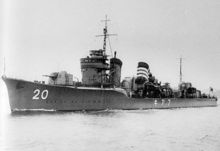 Fubuki (1927) at sea