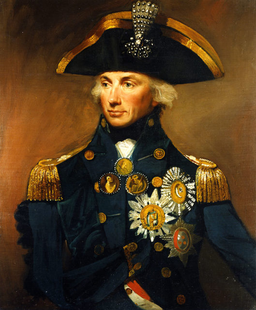 Military portrait of Lord Horatio Nelson