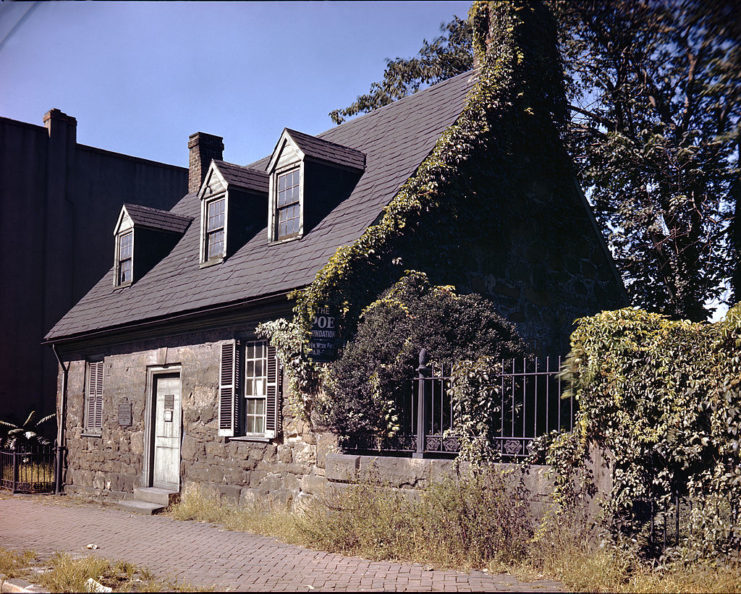 Exterior of the house where the Allan family raised Edgar Allan Poe