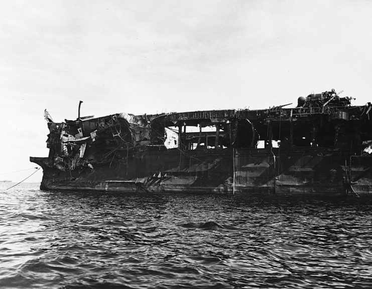 Remains of the USS Independence (CVL-22)