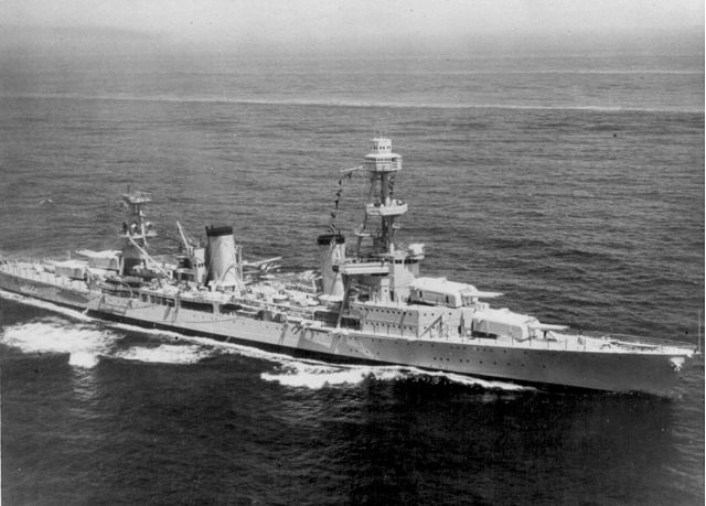 USS Salt Lake City (CA-25) at sea