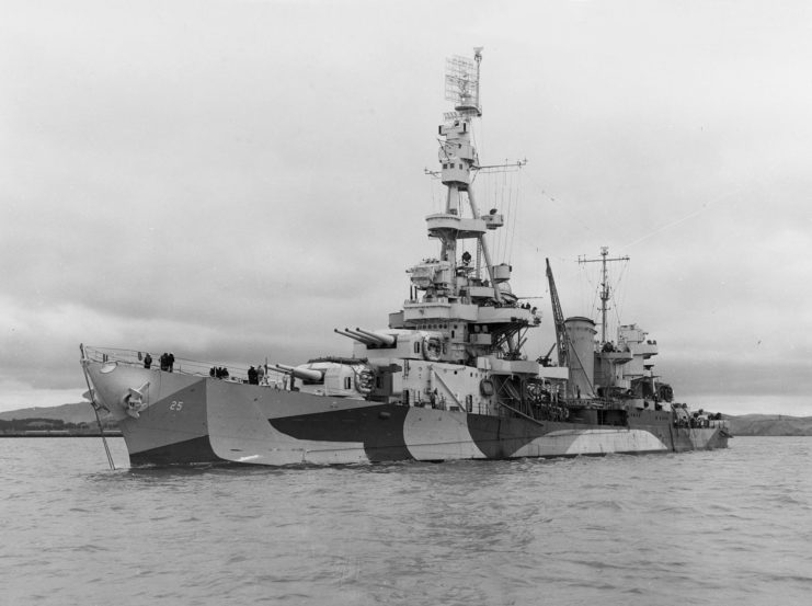 USS Salt Lake City (CA-25) at sea