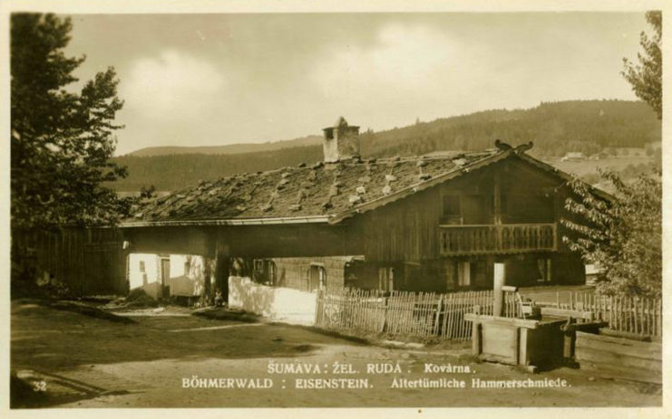 Wooden building in the middle of a rural area