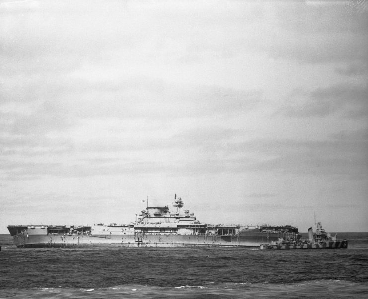 USS Yorktown (CV-5) at sea