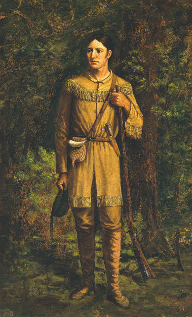 Portrait of Davy Crockett