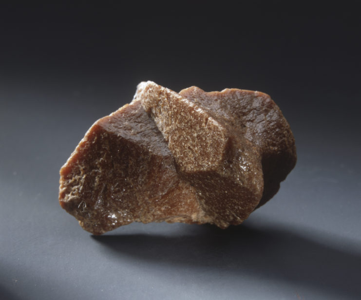 Chunk of Monazite placed on a table