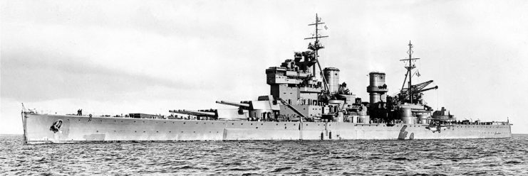 HMS Prince of Wales (53) at sea