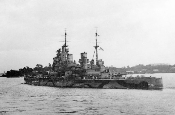 HMS Prince of Wales (53) at sea