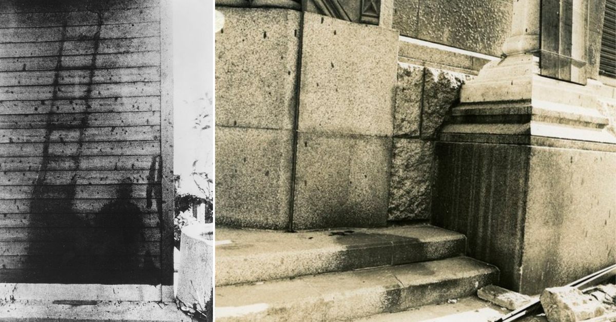 Human Shadows Left Etched In Stone By the Atomic Bombs Dropped On Japan