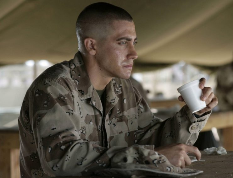 Jake Gyllenhaal as Anthony Swofford in 'Jarhead'