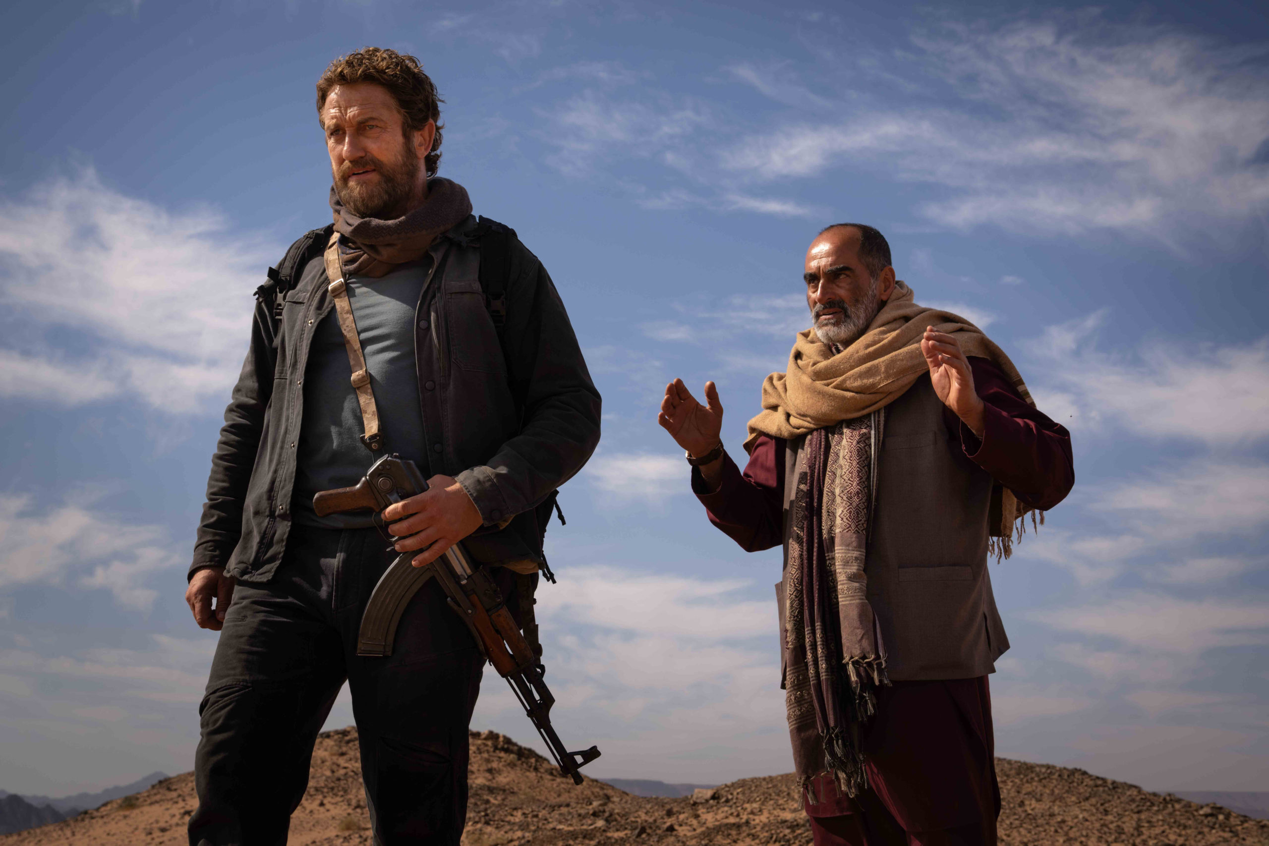 Gerard Butler and Navid Negahban in 'Kandahar'