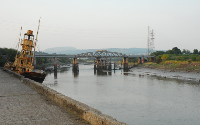 Light Vessel 72 moored along the river Neath