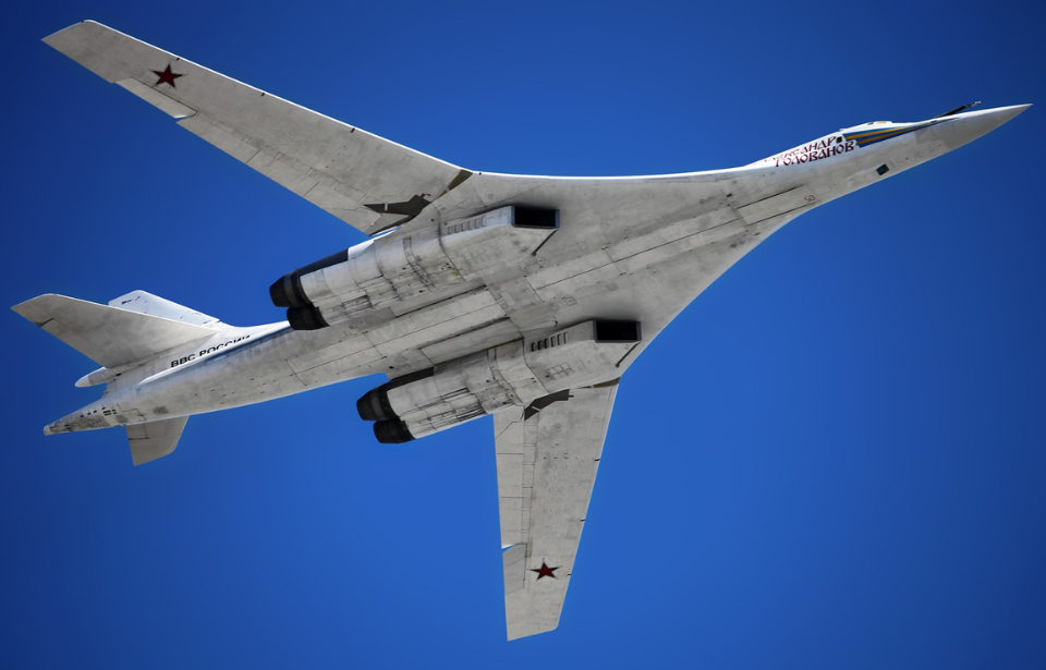 Tupelov Tu-160 in flight