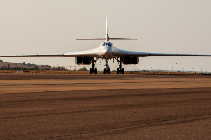 Tupelov Tu-160 parked on a runway