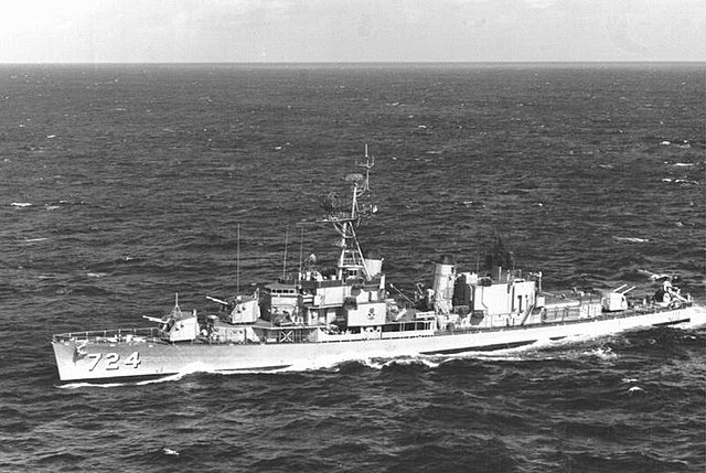 USS Laffey (DD-724) at sea