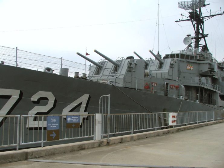 USS Laffey (DD-724) docked