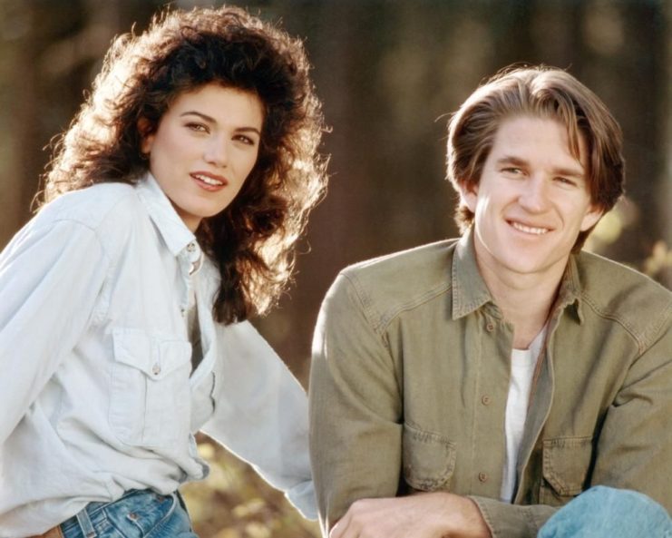 Matthew Modine and Linda Fiorentino as Louden Swain and Carla in 'Vision Quest'