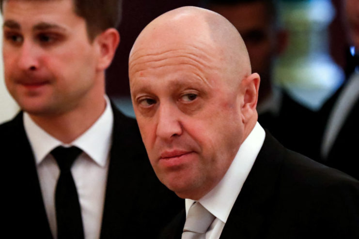 Yevgenry Prigozhin looking to the side