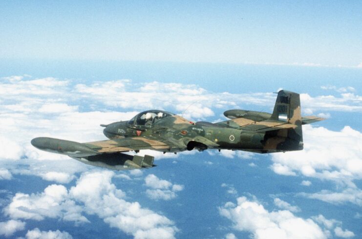 Cessna A-37 Dragonfly in flight