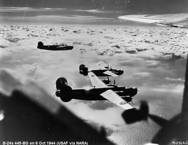 Consolidated B-24 Liberators in flight