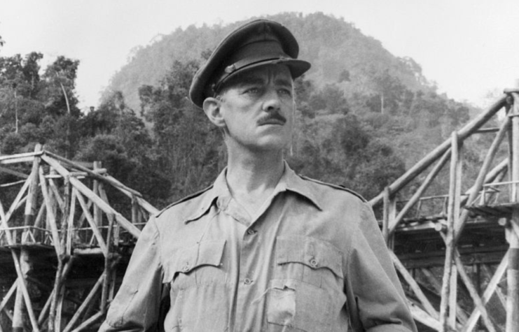 Alec Guinness as Lt. Col. Nicholson in 'The Bridge on the River Kwai'