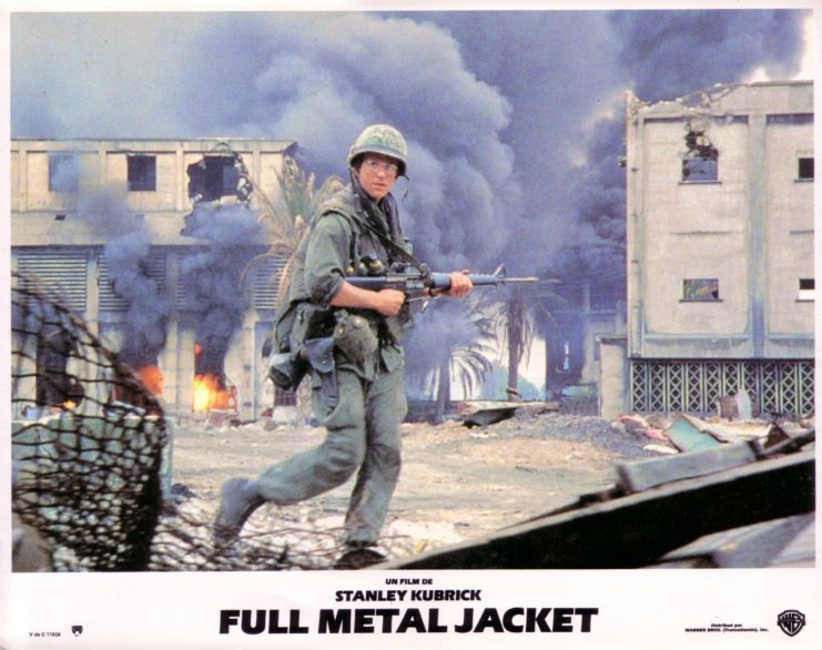 Matthew Modine as Pvt. J.T. "Joker" Davis in 'Full Metal Jacket'