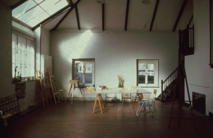 Interior of Percyval Tudor-Hart's studio