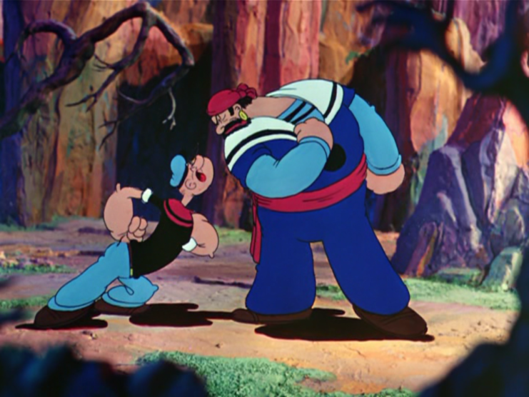 Still from 'Popeye the Sailor Meets Sindbad the Sailor'