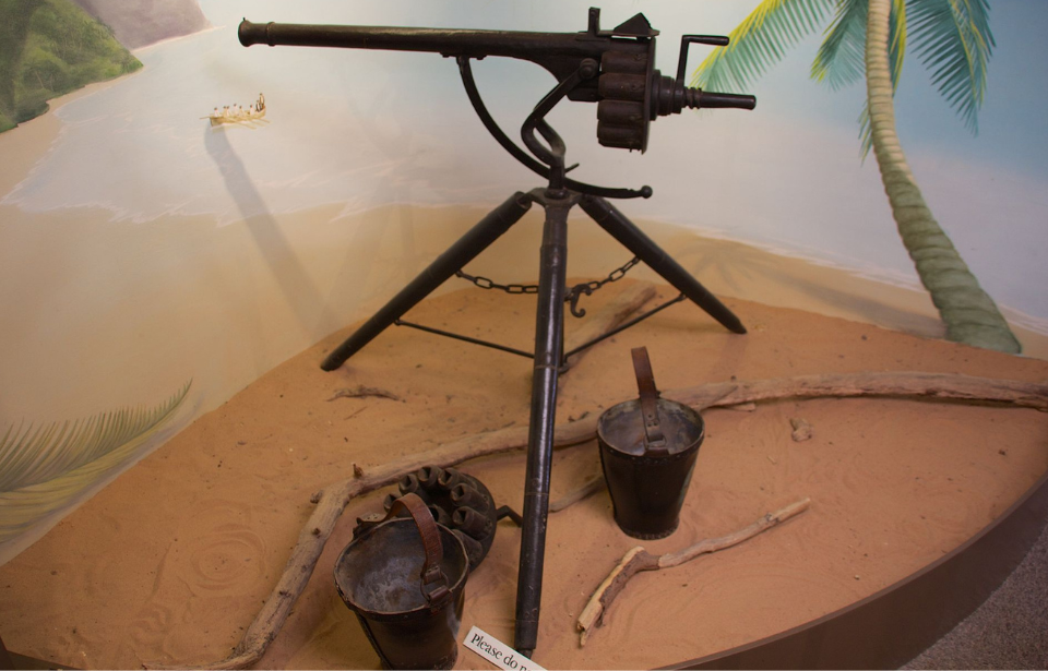 Puckle Gun replica on display