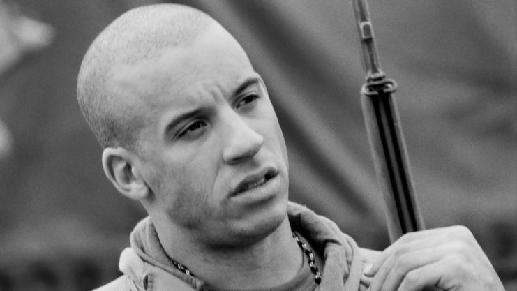 Vin Diesel as Pfc. Adrian Caparzo in 'Saving Private Ryan'