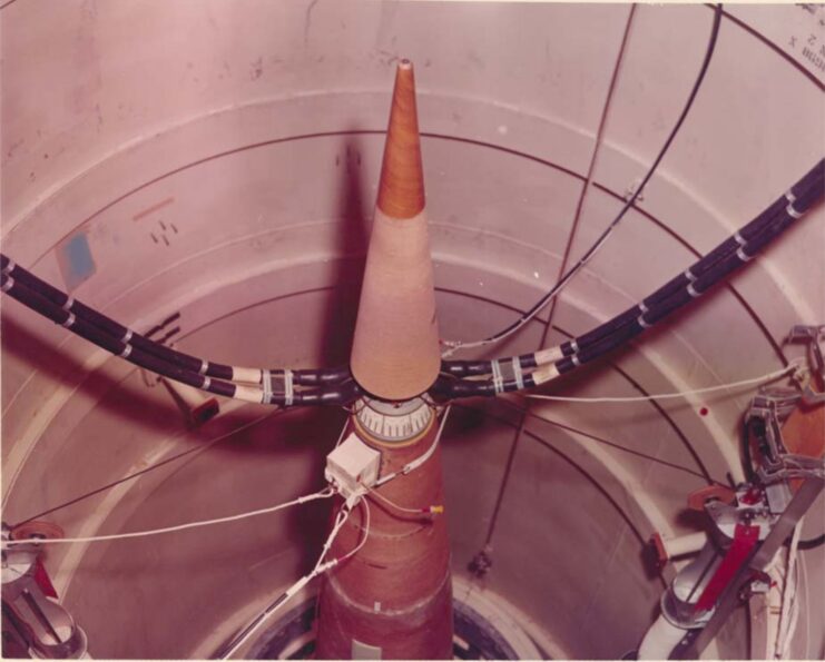 Sprint missile within a silo