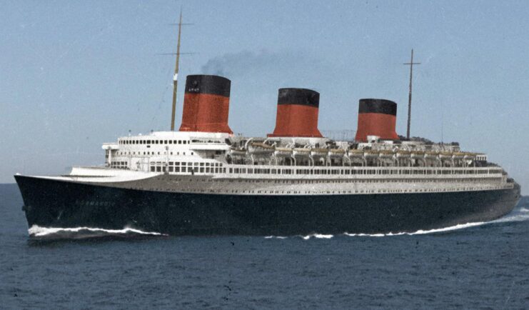 SS Normandie at sea