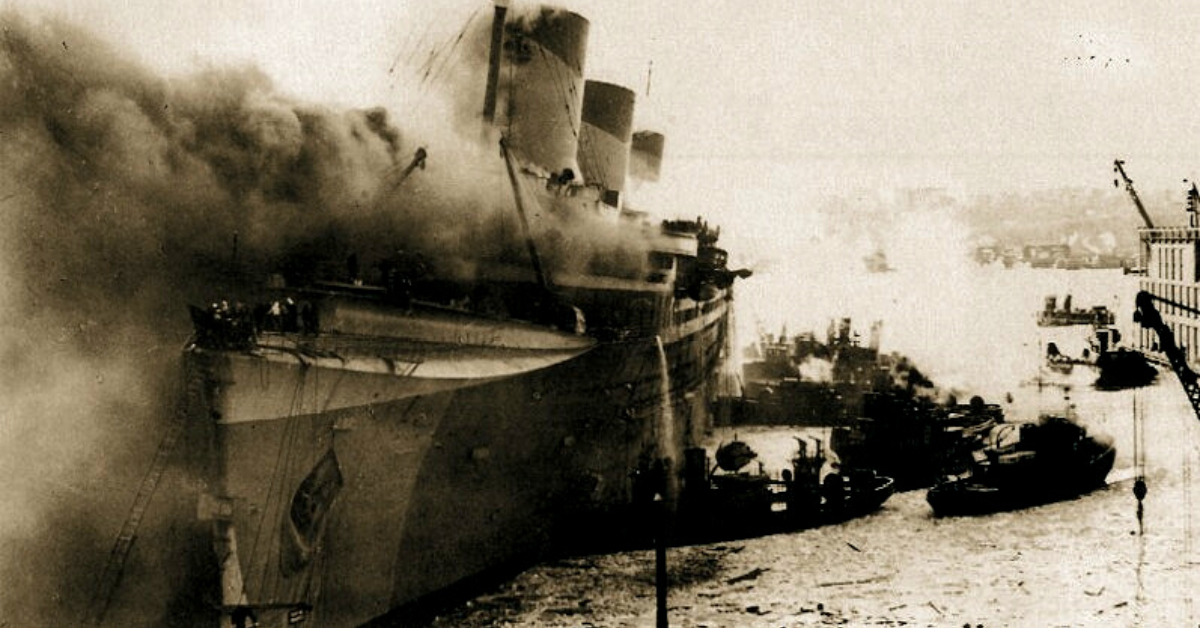 SS Normandie: The French Ocean Liner Lost to a Suspicious Fire During ...