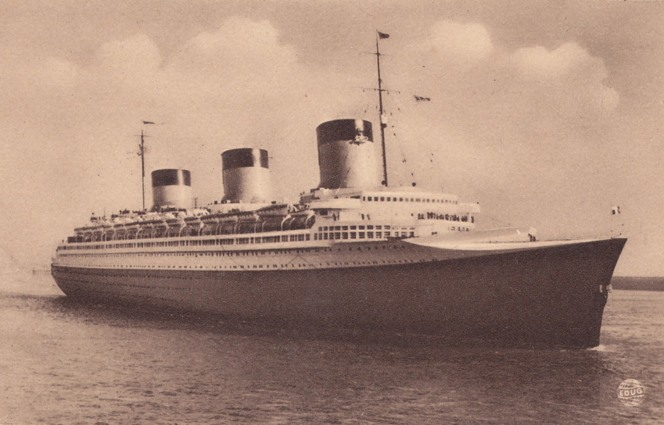 SS Normandie at sea