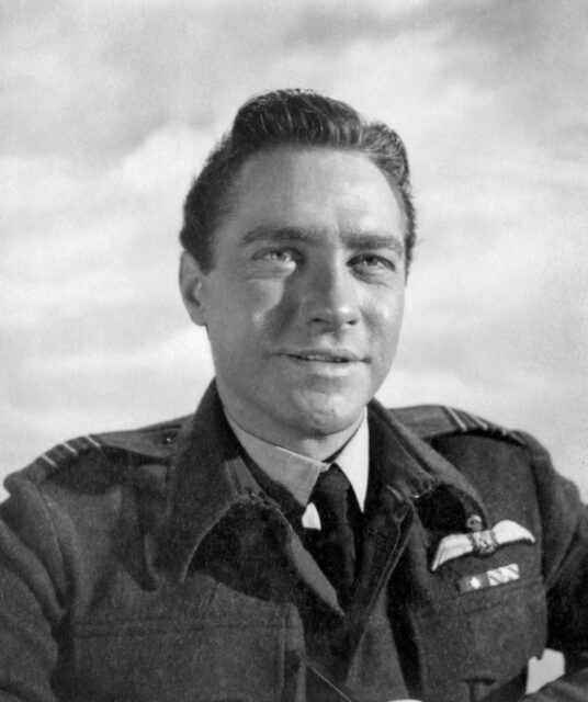 Richard Todd as Wing Cmdr. Guy Gibson in 'The Dam Busters'