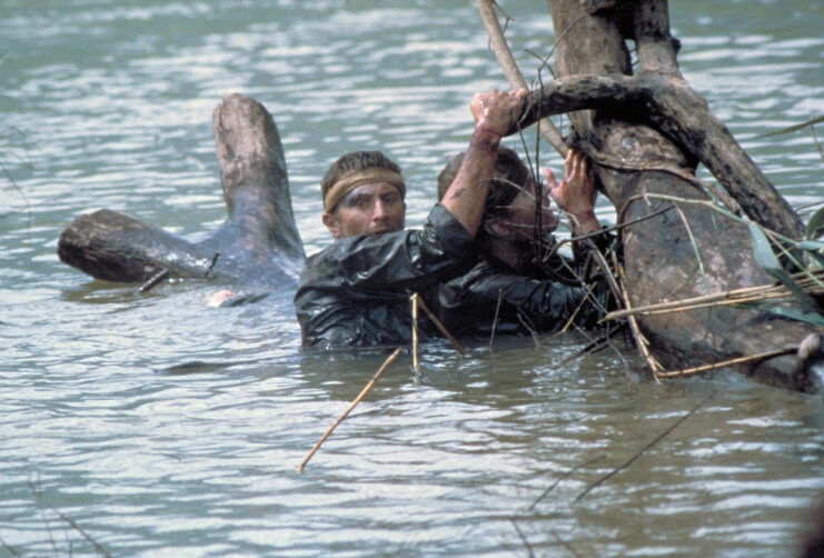 Robert De Niro and John Savage as Staff Sgt. Michael "Mike" Vronsky and Cpl. Steven "Steve" Pushkov in 'The Deer Hunter'