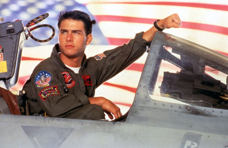 Tom Cruise as Lt. Pete "Maverick" Mitchell in 'Top Gun'